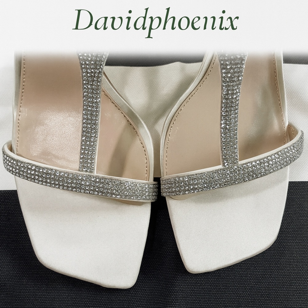 Vince Camuto Crem Heeled Sandals - Picture 5 of 8